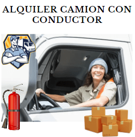 alquiler camion con conductor