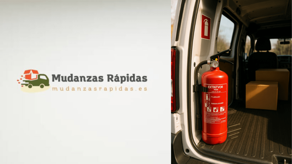 Es obligatorio llevar un extintor en tu furgoneta de mudanzas en 2025 en España